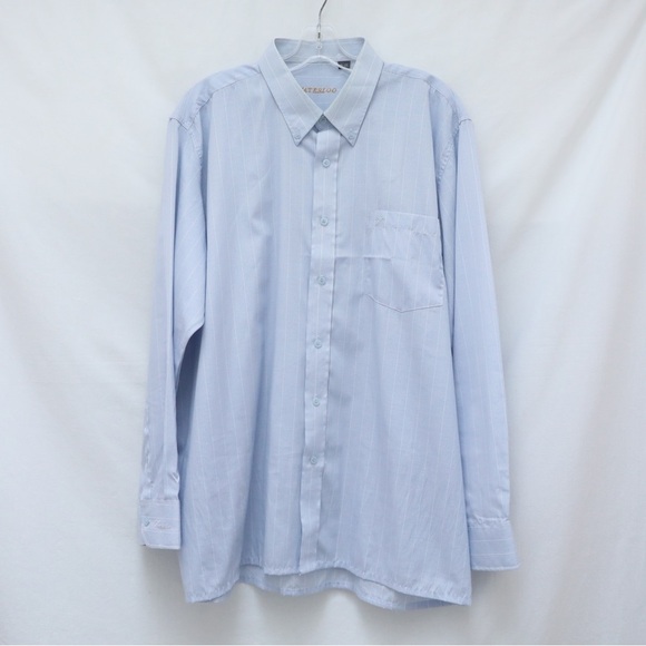 Vaterloo Other - Vaterloo men's striped shirt 18/ 45 business office blue career formal XXL